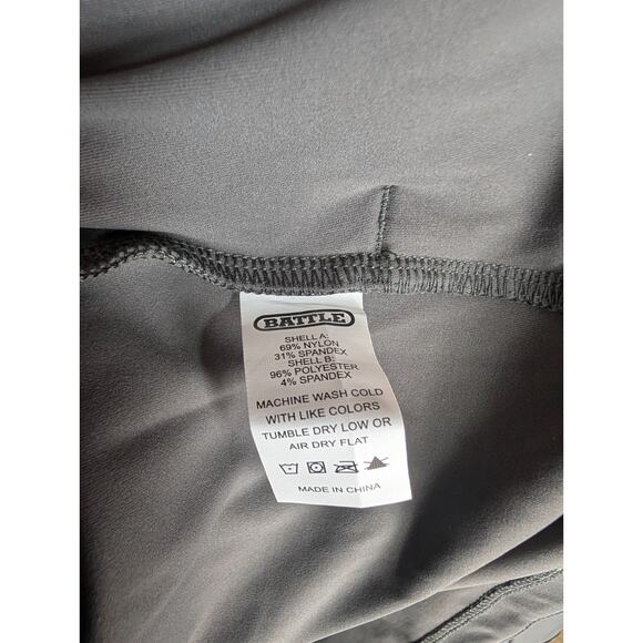 Battle Ultra Track Jacket Mens Medium Gray Athletic Fit Hooded Zip-Up 51AP500006 - Picture 5 of 5